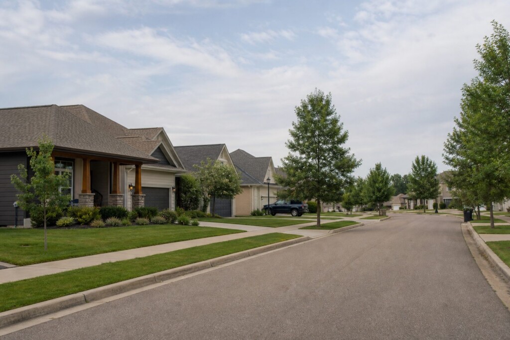 Brandon neighborhood with well-kept homes and quiet residential streets, an established residential neighborhood